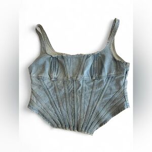 Pretty Denim size 14 Corset Top